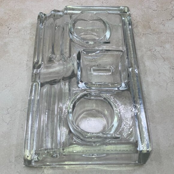 Antique Paragon Glass Inkwell & Pen Holder Manganese Glass Patent June 3, 1913 - Picture 1 of 9